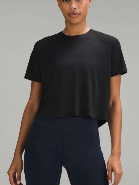 lululemon athletica Tops - Lululemon Black Fast And Free Race Length Cropped Top, SIZE S, See Description